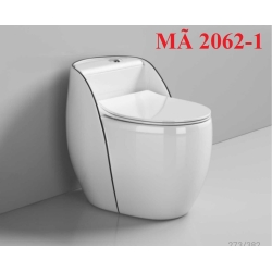 BỒN CẦU LIỀN KHỐI TRẮNG VIỀN ĐEN - 2062-1