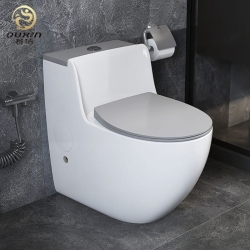 BỒN CẦU LIỀN KHỐI TRẮNG - NẮP XÁM 2063-2