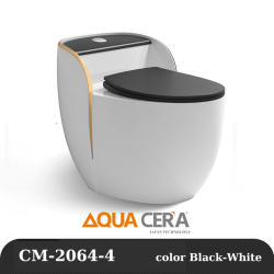 CẦU TRỨNG LIỀN KHỐI AQUA CERA TRẮNG-ĐEN MÃ SP 2064-4