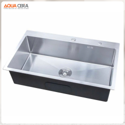 Chậu Rửa Chén 1 Hộc Inox 304 Dày 3mm AQUACERA-8050D