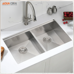 Chậu Rửa Chén INOX 304 Âm Bàn Dày 3mm AQUACERA-8346