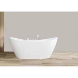 Bồn tắm acrylic hình thỏi vàng massage (Viền Mỏng) - AQUACERA - 004