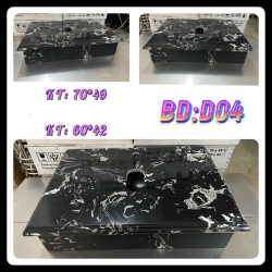 Bàn đá chạy chỉ đen BD-D04 70*49