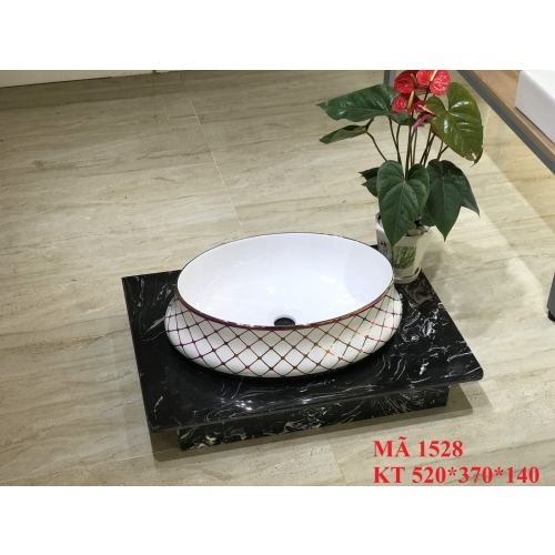 LAVABO CHẬU SỨ KẺ VIỀN Mã SP - 1528