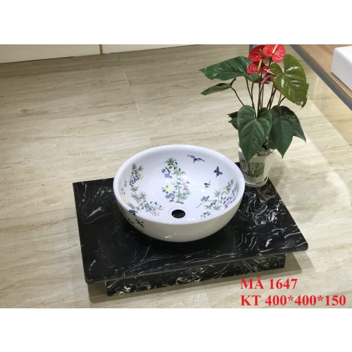 LAVABO CHẬU SỨ MỸ THUẬT 1647