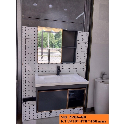 BỘ TỦ GƯƠNG LAVABO ĐÈN LED - 2206-80