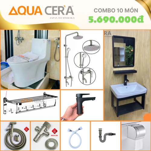 COMBO NHÀ VỆ SINH 10 MÓN  5690K - CB05