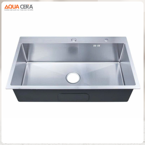 Chậu Rửa Chén 1 Hộc Inox 304 Dày 3mm AQUACERA-5045D