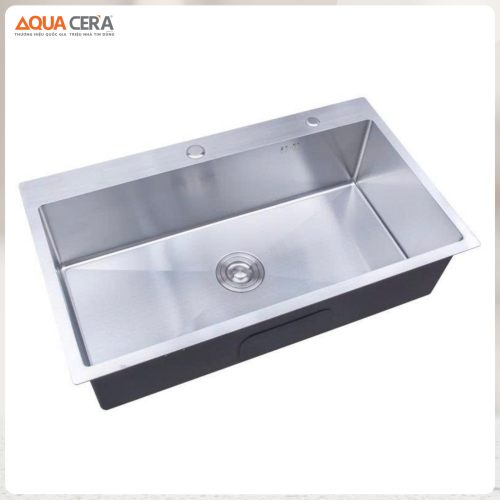 Chậu Rửa Chén 1 Hộc Inox 304 Dày 3mm AQUACERA-9050D