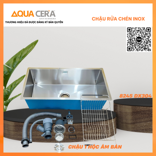 Chậu Rửa Chén Đơn Inox AQUACERA – 8245DX