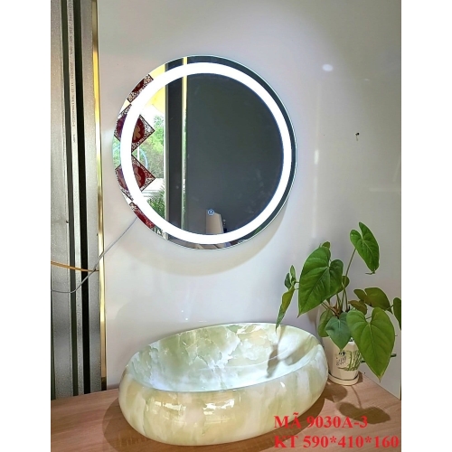 LAVABO HOA VĂN XANH LÁ 9030A-3