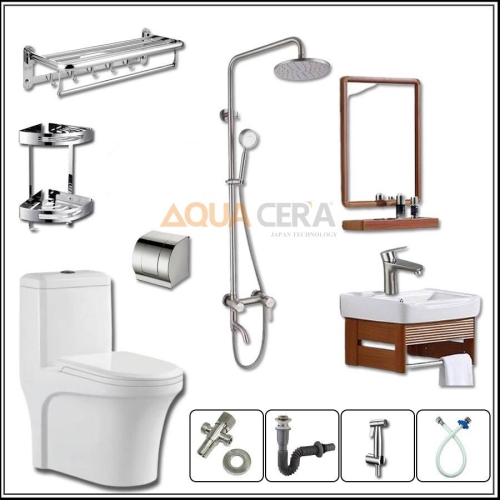 COMBO CẦU TRỨNG SEN TẮM NÓNG LẠNH ĐẦY ĐỦ PHỤ KIỆN - 4890K