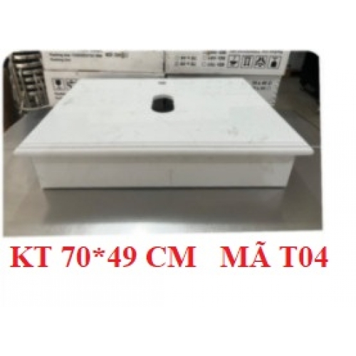 Bàn đá chạy chỉ trắng BD-T04 70*49