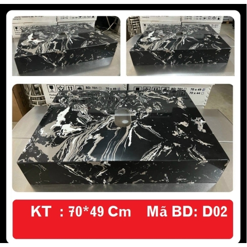 Bàn đá hộp đen BD-D02 70*49