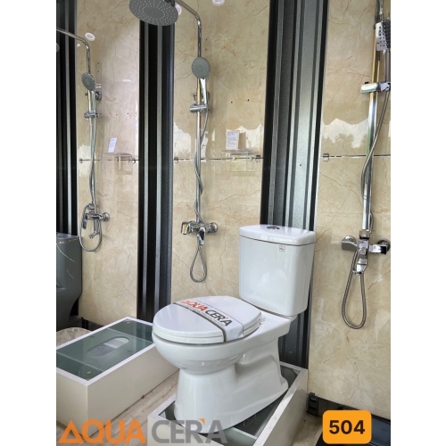 BỒN CẦU HAI KHỐI AQUA CERA 504 (kích thước 730 x 360 x 740 mm) 