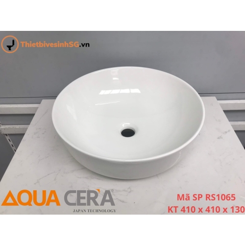 LAVABO CHẬU ĐẶT BÀN - TRÒN MÀU TRẮNG - RS1065