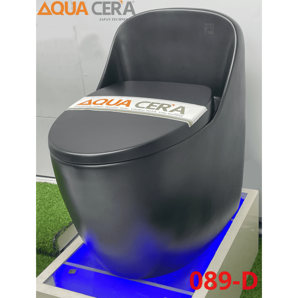 CẦU TRỨNG LIỀN KHỐI AQUA CERA MÀU ĐEN Mã SP 089-D