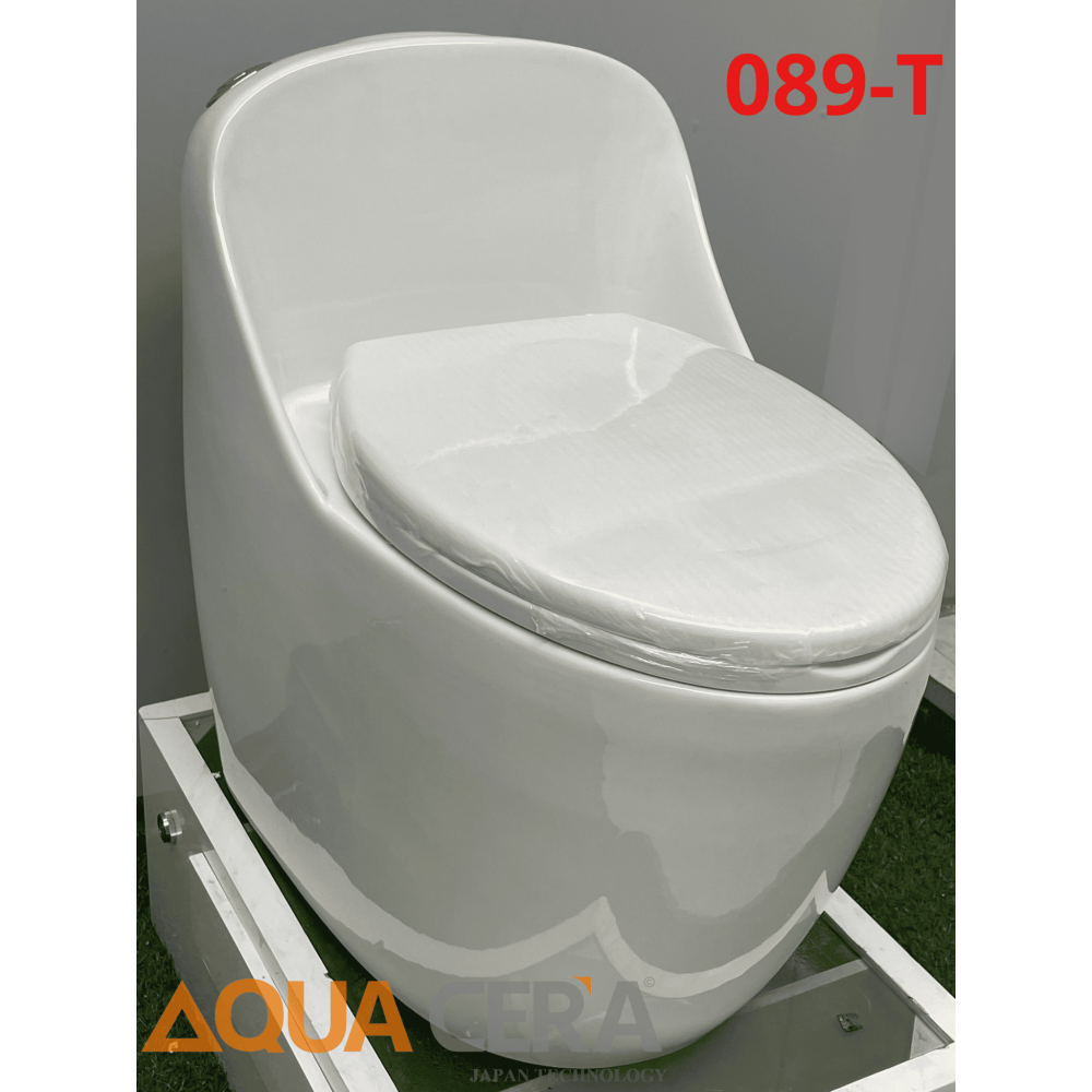 CẦU TRỨNG LIỀN KHỐI AQUA CERA MÀU TRẮNG Mã SP 089-T