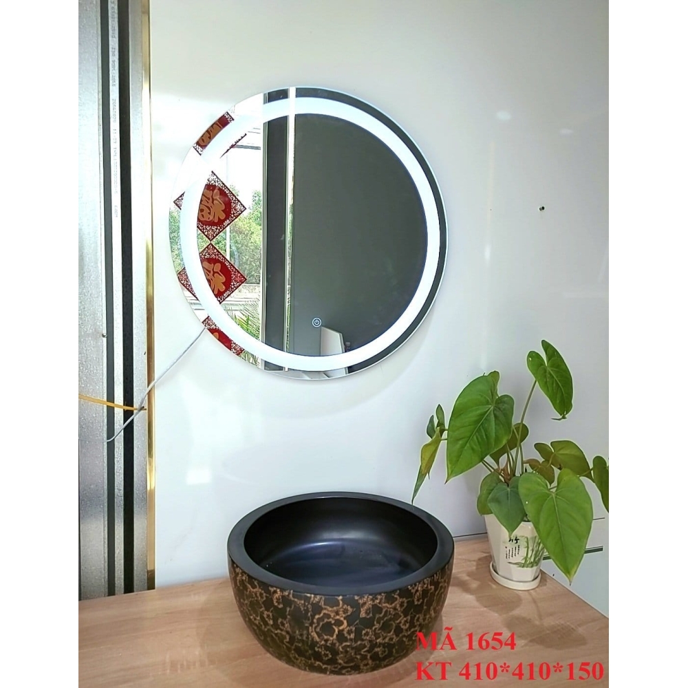 LAVABO CHẬU SỨ VÂN VÀNG - 1654