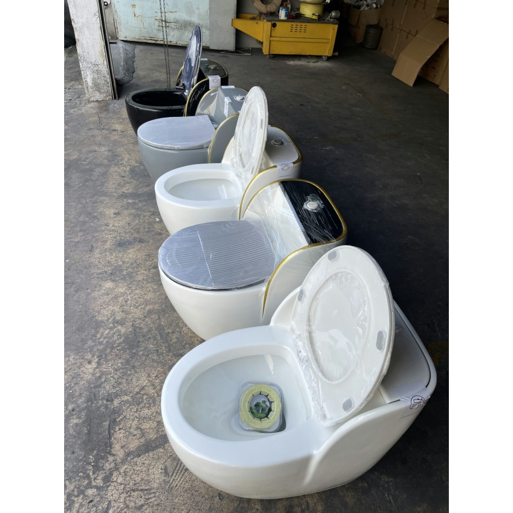 CẦU TRỨNG LIỀN KHỐI AQUA CERA TRẮNG-ĐEN MÃ SP 2064-4