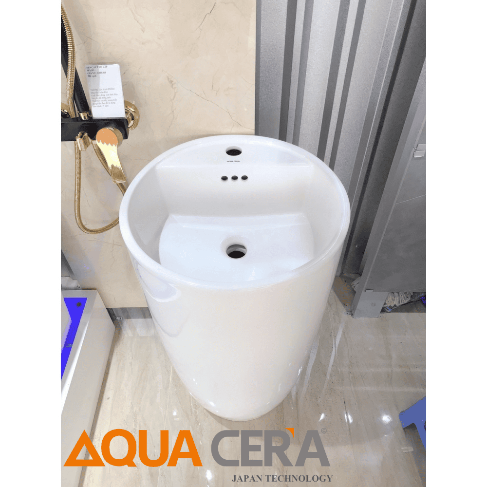 LAVABO LIỀN KHỐI TRÒN-2212