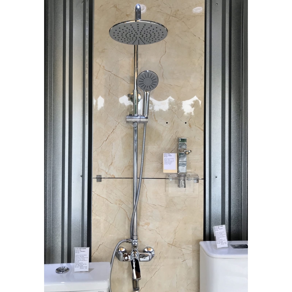 BỘ VÒI SEN CÂY TẮM NÓNG LẠNH TRÒN CAO CẤP - V-5730