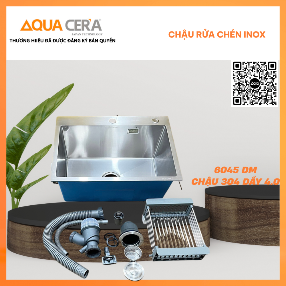 Chậu Rửa Chén Đơn Inox AQUACERA – 6045
