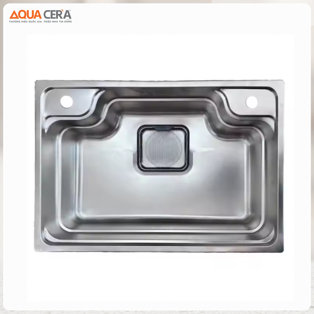 Chậu Rửa Chén 1 Hộc Bán Nguyệt Inox 304 AQUACERA - 7848 SL
