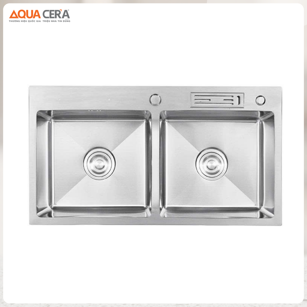 Chậu Rửa Chén Vắt Dao INOX 304 AQUACERA – 8245A