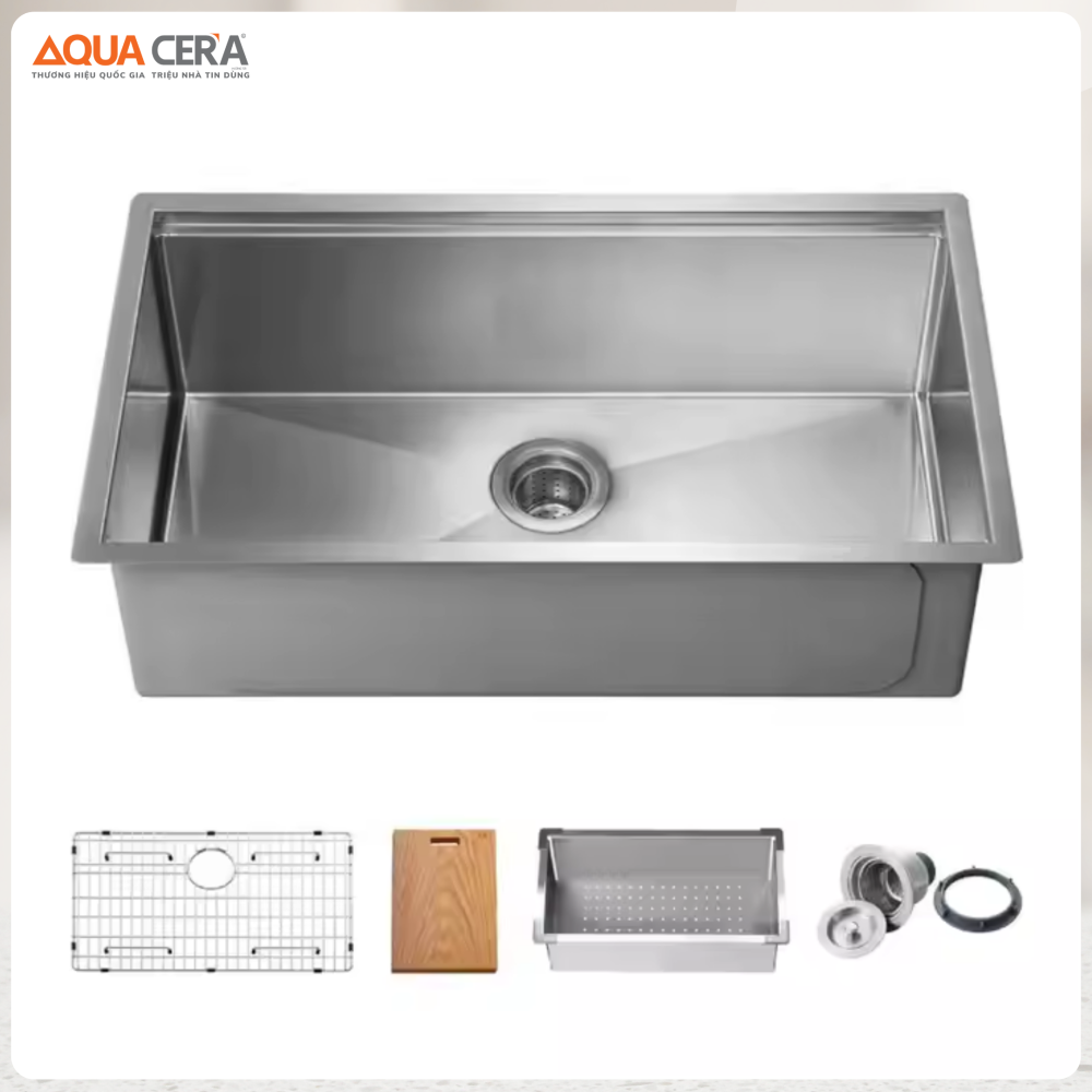 Chậu Rửa Chén Đơn Inox AQUACERA – 8245DX