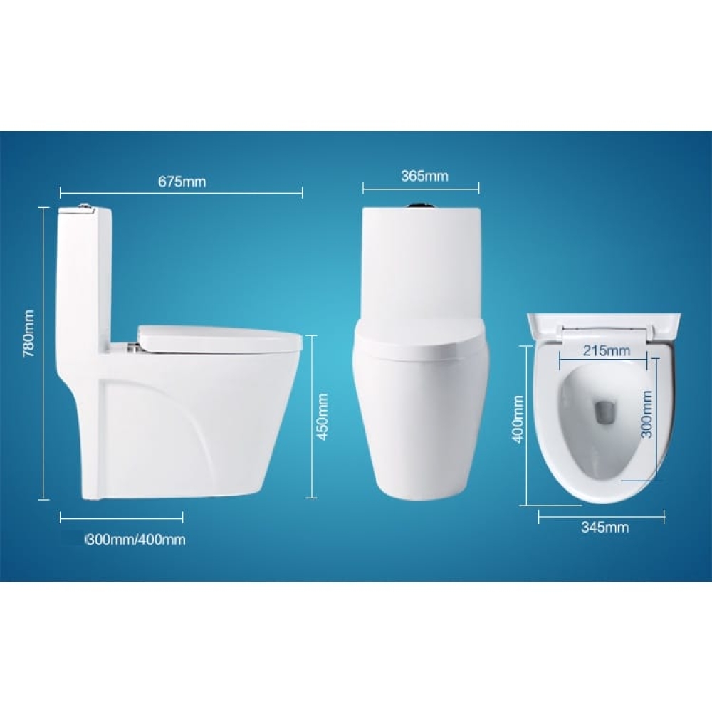 BỒN CẦU LIỀN KHỐI (Kích thước 690x370x770mm) - 904
