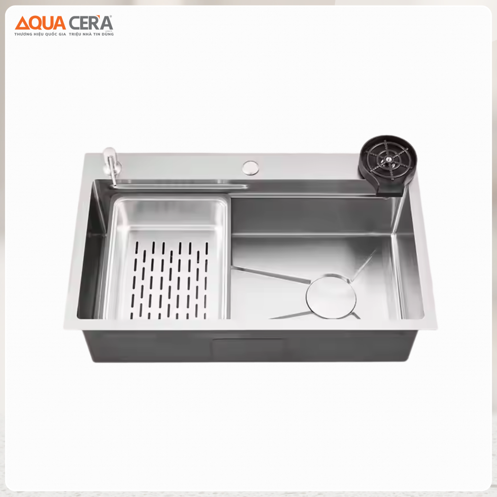 Chậu Rửa Chén 1 Hộc Inox 304 AQUACERA-9046D