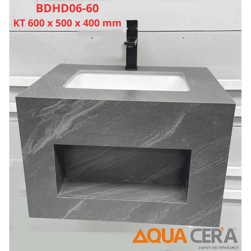 BÀN ĐÁ LAVABO-HỘP ĐEN - BDHD06-60