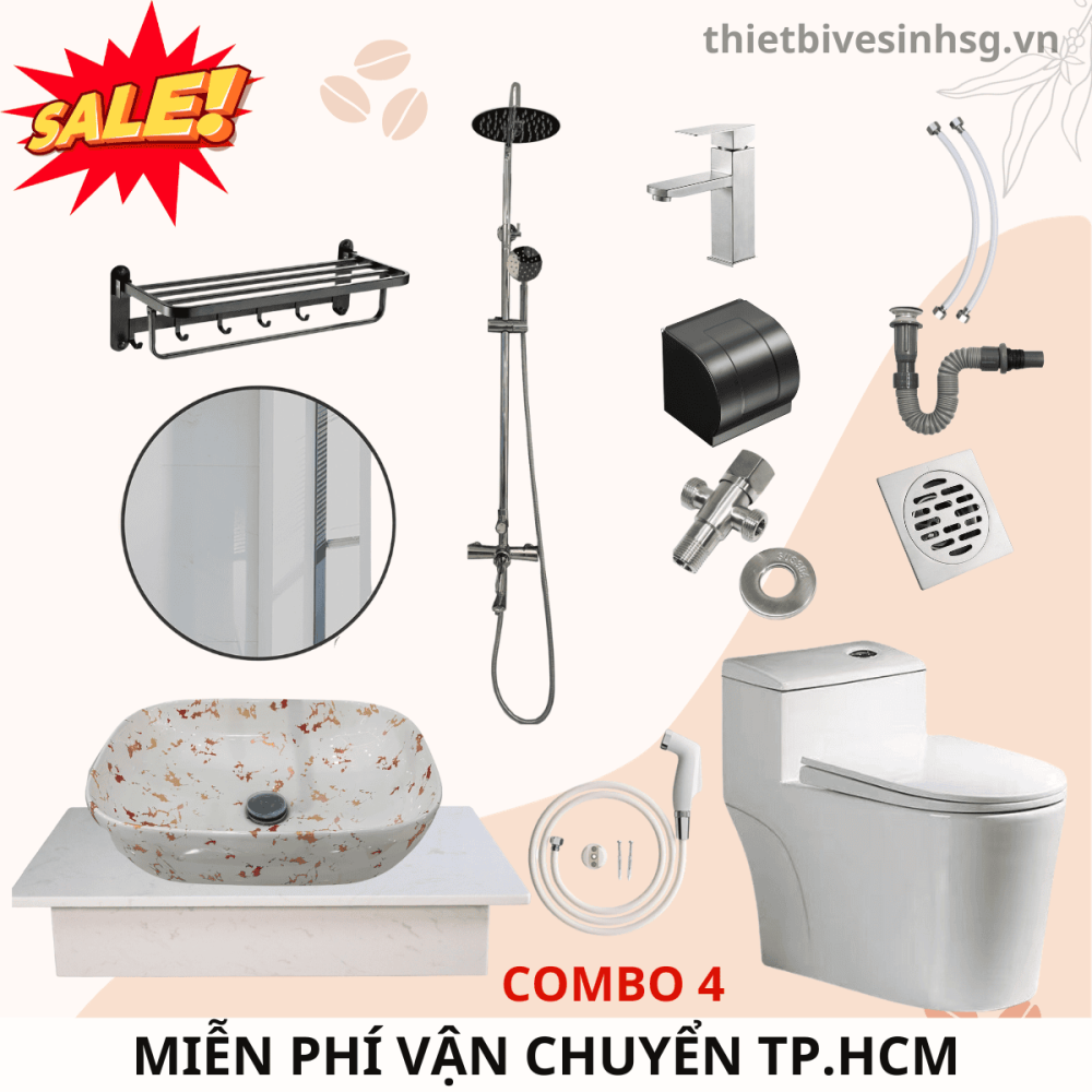 COMBO THIẾT BỊ NHÀ TẮM ATOLY - Mã SP CBAT01