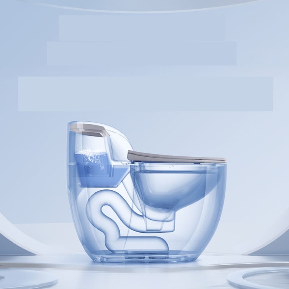 CẦU TRỨNG LIỀN KHỐI AQUA CERA TRẮNG MÃ SP 2064