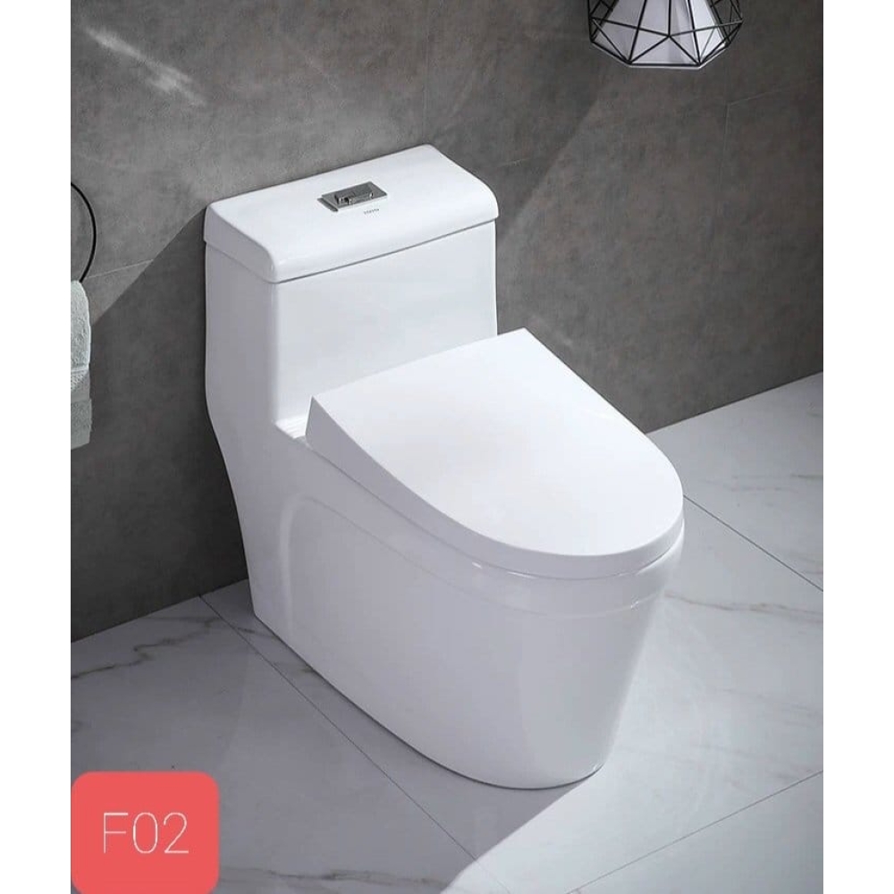 BỒN CẦU LIỀN KHỐI (Kích thước 700 x 390 x 655 mm) - F02