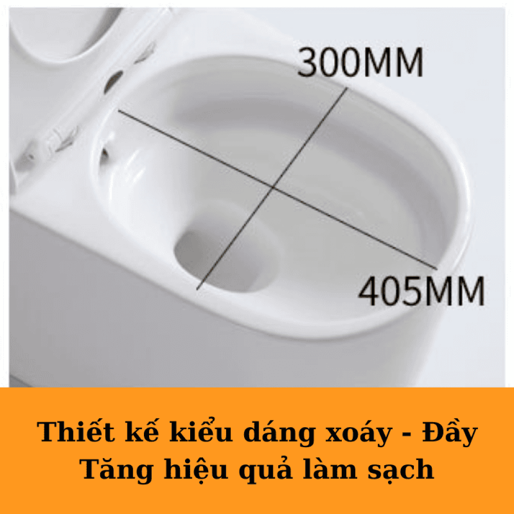 BỒN CẦU LIỀN KHỐI ATOLY (D675 x R385 x C745 mm) - 905