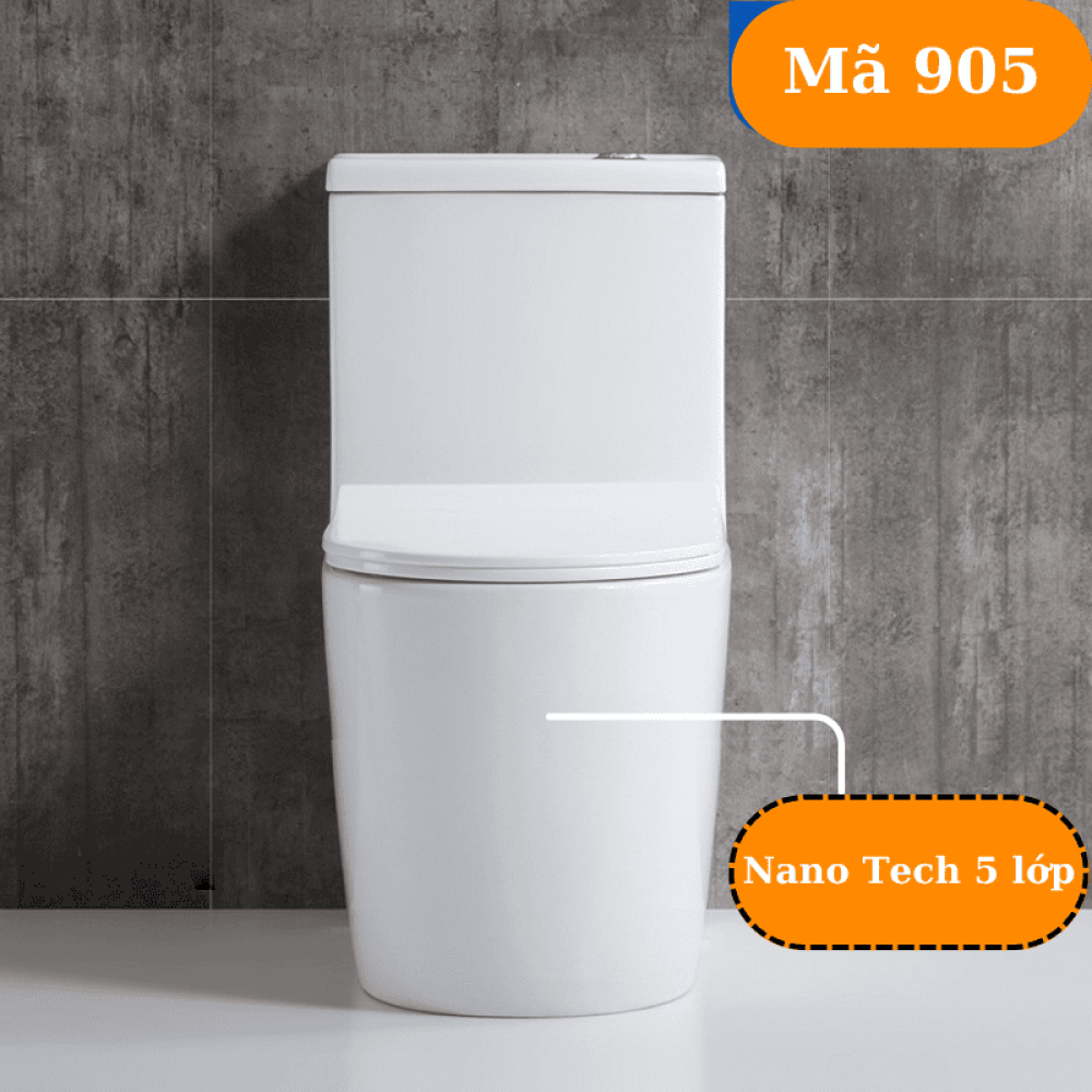 BỒN CẦU LIỀN KHỐI ATOLY (D675 x R385 x C745 mm) - 905