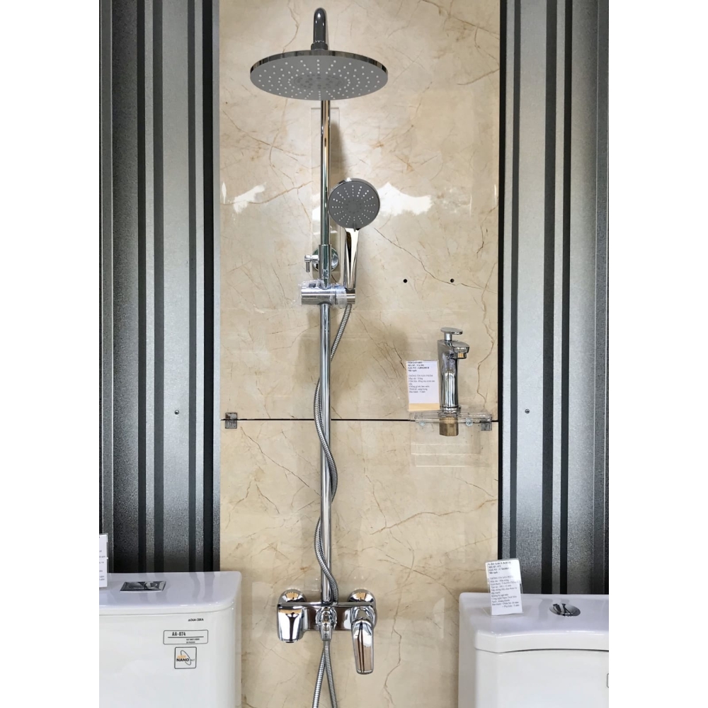 CÂY SEN TẮM INOX 304 CAO CẤP TRÒN - V01