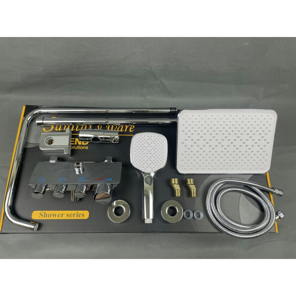 BỘ SEN CÂY CAO CẤP ĐỒNG THAU NGUYÊN CHẤT SÁNG BÓNG - AQ-0143Q